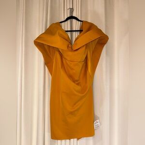 ASOS Goldenrod Off the shoulder Strapless Dress Size 10